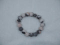 pink zebra stone bracelet
