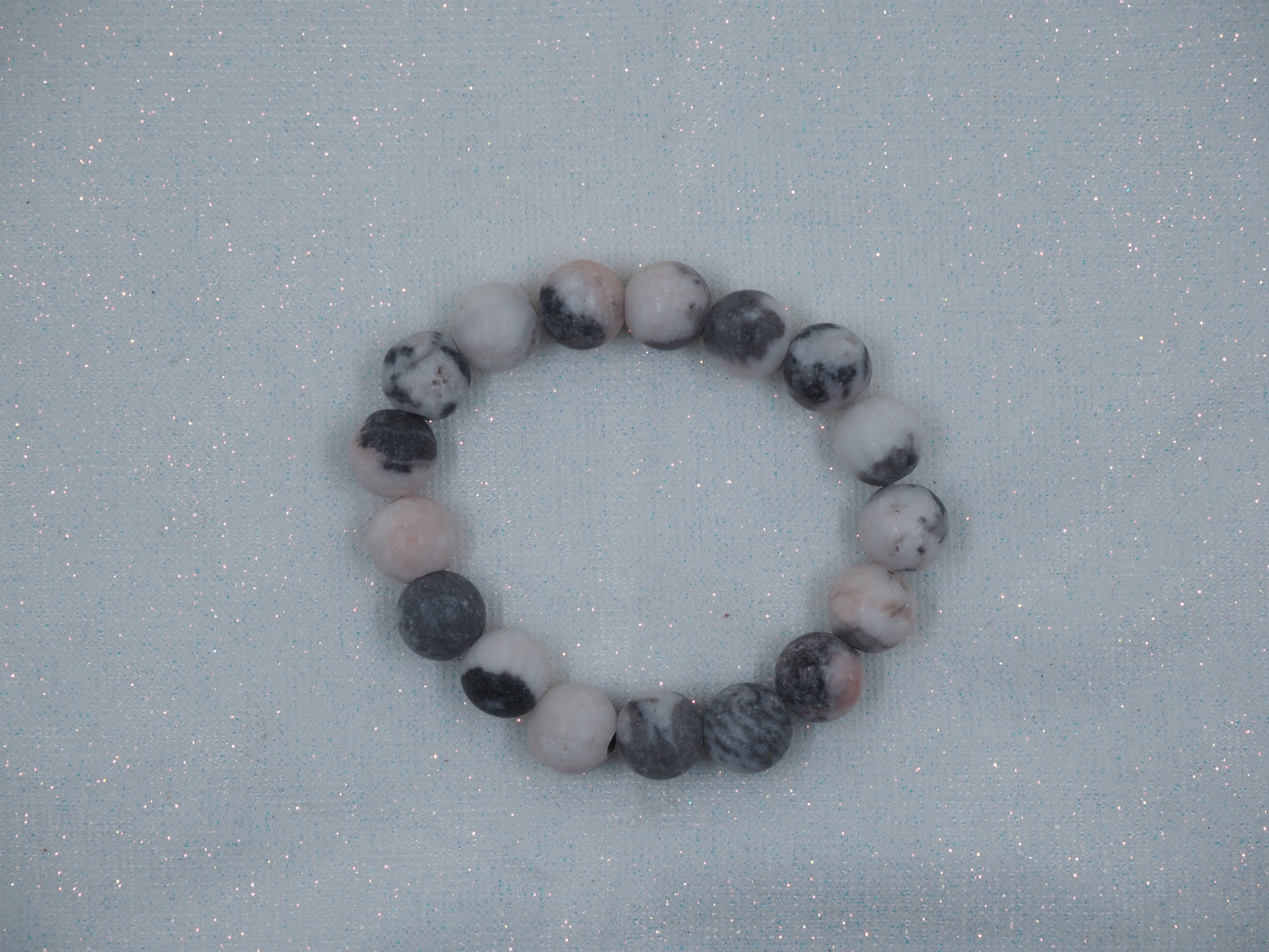 pink zebra stone bracelet