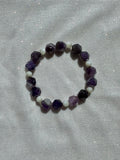 amethyst and mother of pearl bracelet