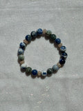 sodalite and rose quartz bracelet