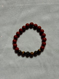 tigers eye and red jasper bracelet