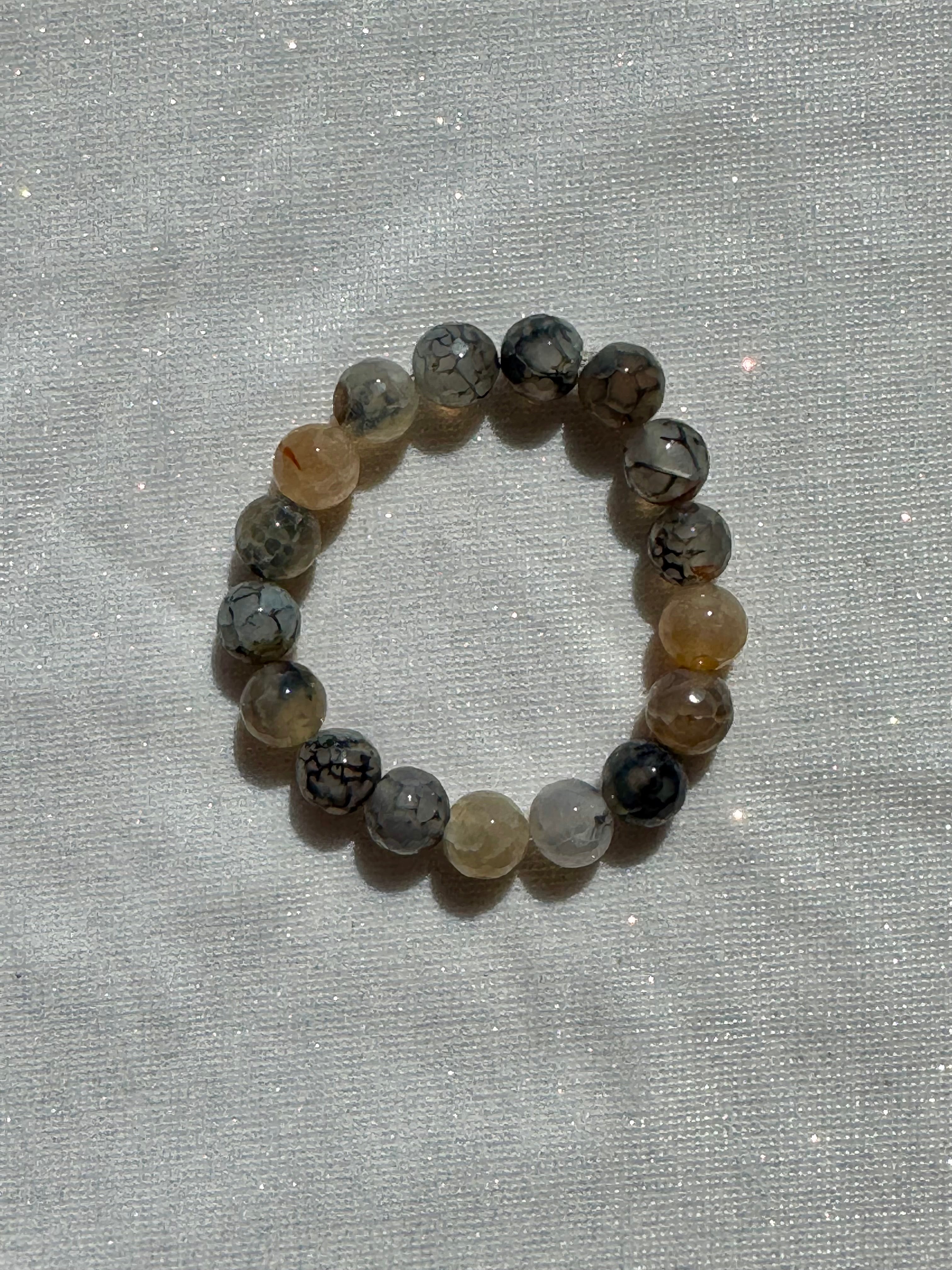 dragon vein agate bracelet