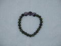 serpentine & amethyst bracelet