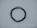 hematite & kiwi stone bracelet