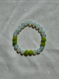 peridot and opalite bracelet